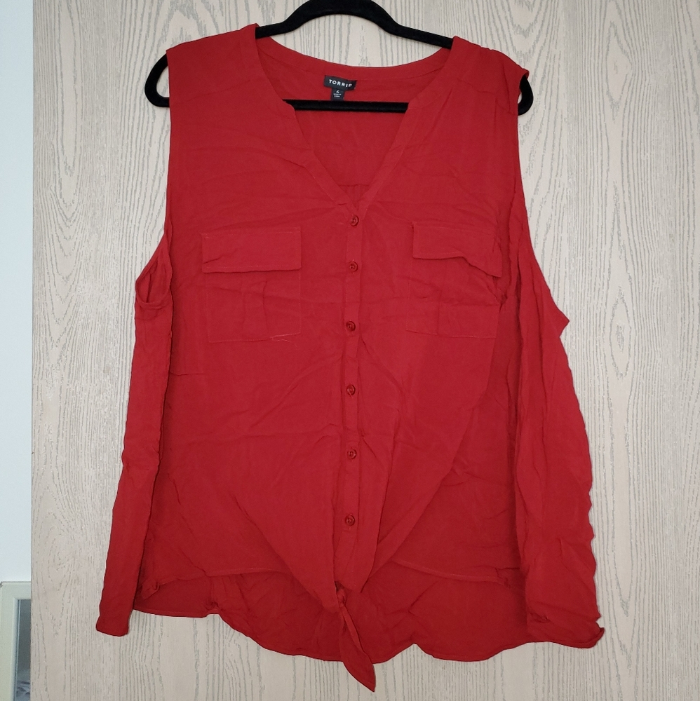 Sleeveless dolman tank